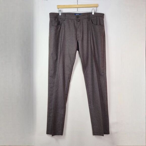 Cesare Attolini Wool-Blend Brown Trousers – Size 40 (IT) - Picture 1 of 16